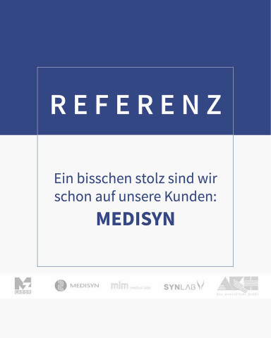 Kundenreferenz Medisyn: Referenzbild mit Medisyn als tme-Kunde.