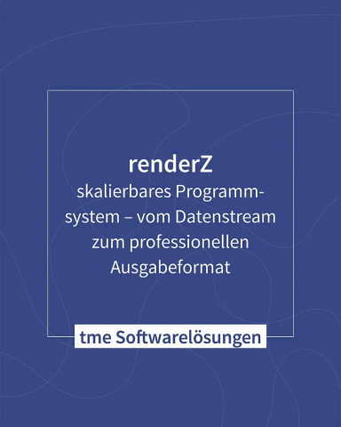 renderZ: Skalierbares Programmsystem für professionelle Ausgabeformate