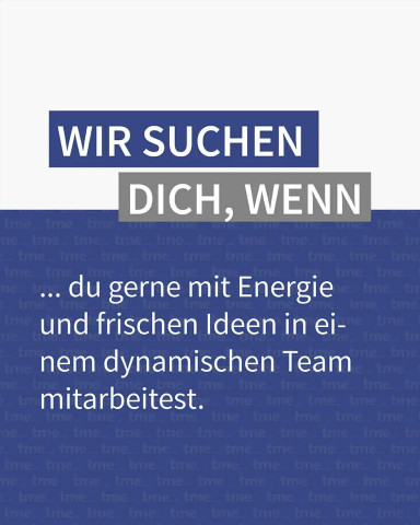 Wir suchen dich, wenn du gerne mit frischen Ideen im Team mitarbeitest.